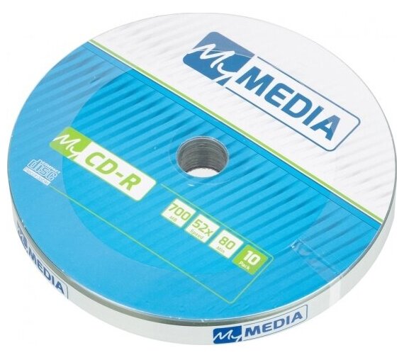 Диск Mymedia CD-R 700 Mb 52x Pack wrap (10шт) (69204)