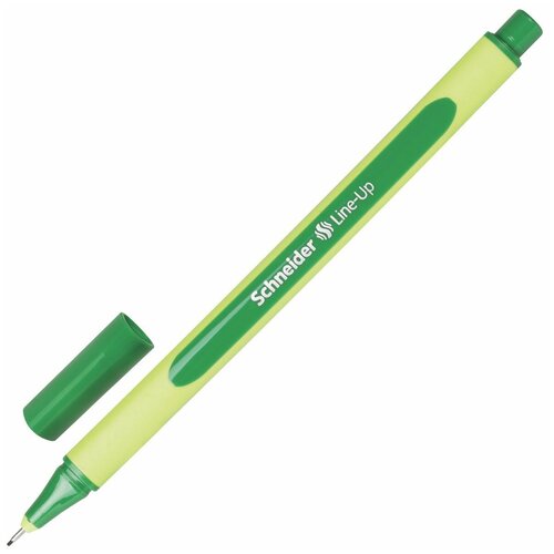 Ручка капиллярная SCHNEIDER (Германия) “Line-Up“, темно-зеленая, трехгранная, линия письма 0,4 мм, 191004
