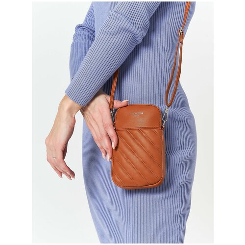 Стильная, влагозащитная, надежная и практичная женская сумка из экокожи David Jones 6617-1K/D.PINK