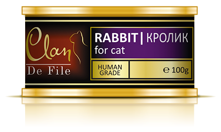 Консервы CLAN De File для кошек Кролик 100г - фотография № 7