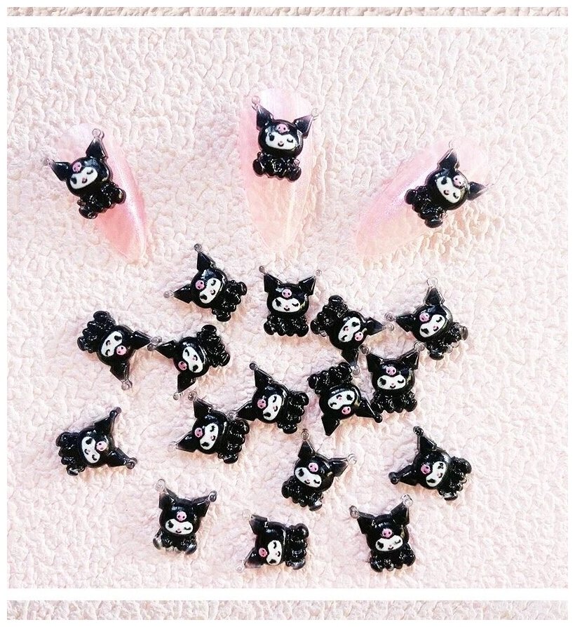 Hello Kitty для декора ногтей 10 штук