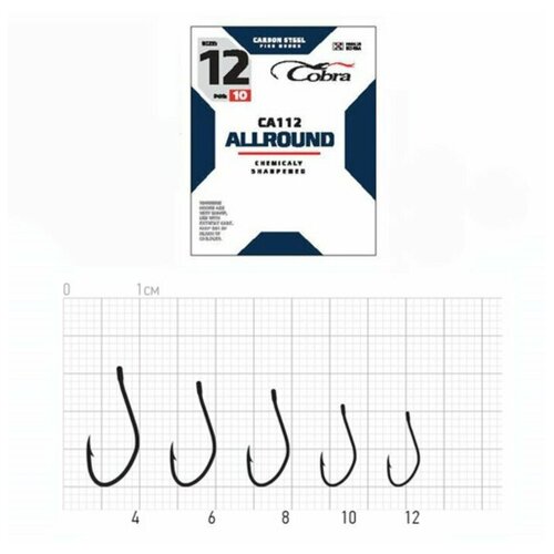 фото Крючки cobra allround, серия ca112, № 06, 10 шт. 7593018