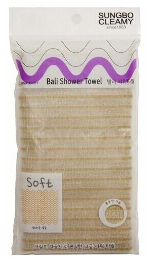 Мочалка для душа Sung Bo Cleamy Clean & Beauty Bali Shower Towel (средняя)