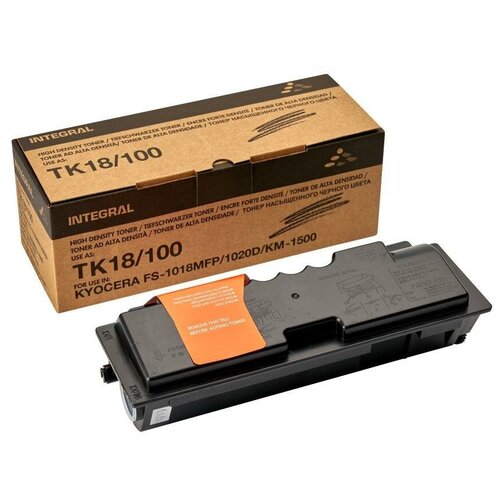 картридж tk 17 tk 18 tk 100 black для принтера куасера kyocera km 1500 km 1815 km 1820 Картридж INTEGRAL TK-18 /TK-100 для Kyocera FS-1020D/FS-1118MFP, KM-1500/1815/1820 (7 200 стр.)