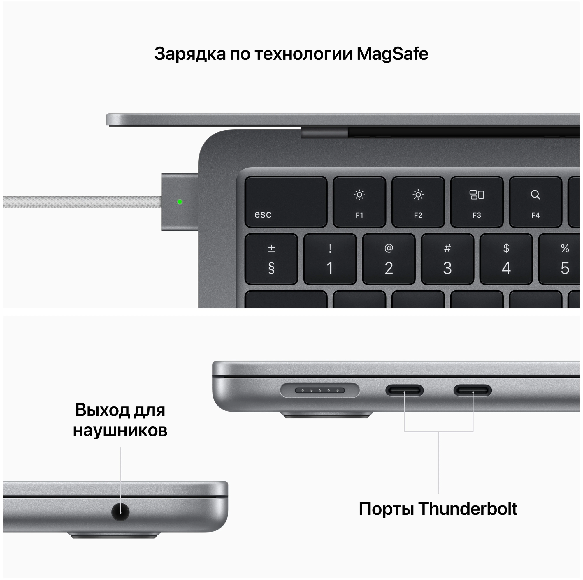 Ноутбуки Durabook 13.6" Ноутбук Apple MacBook Air 13 2022 2560x1664, Apple M2, RAM 8 ГБ, LPDDR5, SSD 512 ГБ, Apple gra