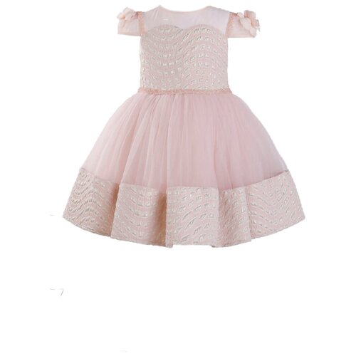 Платье праздничное, LUGU, цвет розовый, размер 110