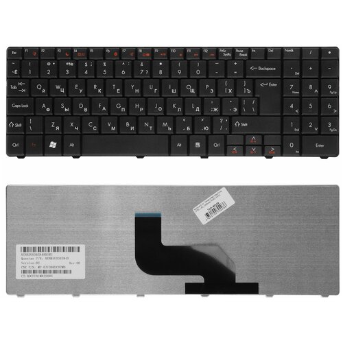 Клавиатура для ноутбука Packard Bell Easynote DT85 LJ61 LJ63 LJ65 LJ67 LJ71 Series Г-образный Enter Черная без рамки PN MP-07F33SU-4424H 975₽