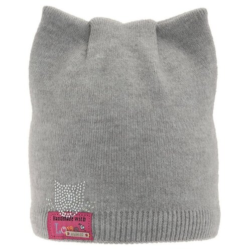 фото Шапка mialt, размер 52-54, серый
