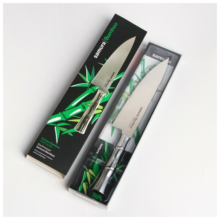 Нож Samura Bamboo Шеф, 20 см, AUS-8 - фото №19