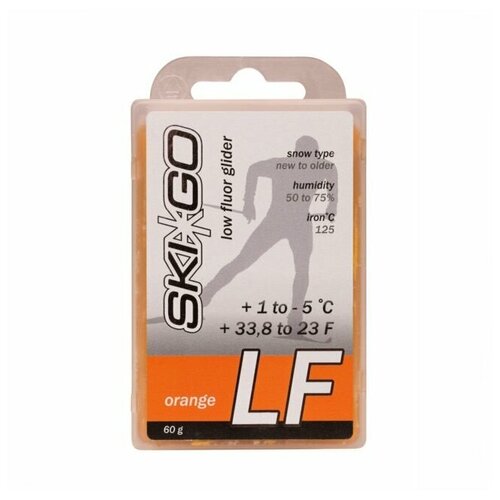 фото Парафин низкофтористый skigo lf orange, +1/-5, 60 г