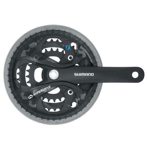 система 3 48 shimano efcm361e888cl acera 21 24ск 48 38 28 175мм смен зв черная инд уп Система ACERA EFCM361C888CL на 3х7-8 скоростей 48/38/28 шатуны 170 мм SHIMANO