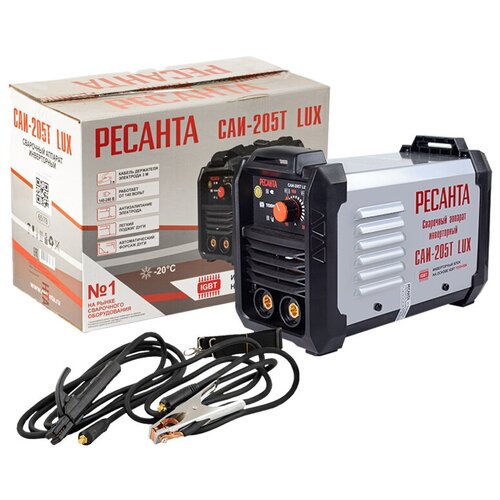 Сварочный аппарат Ресанта САИ 205Т LUX 205 ампер комплект кабелей 1139000₽