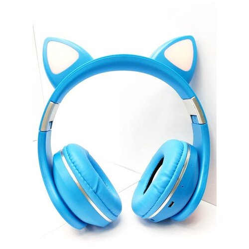 Беспроводные наушники гарнитура bluetooth ear cat m2 светящиеся ушки