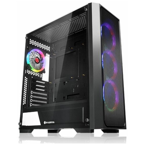 Корпус Raijintek PONOS MS4 0R20B00197, black, EEB; E-ATX; ATX; M-ATX; Mini-ITX, USB3.0x1, USB2.0x2, HD Audiox1