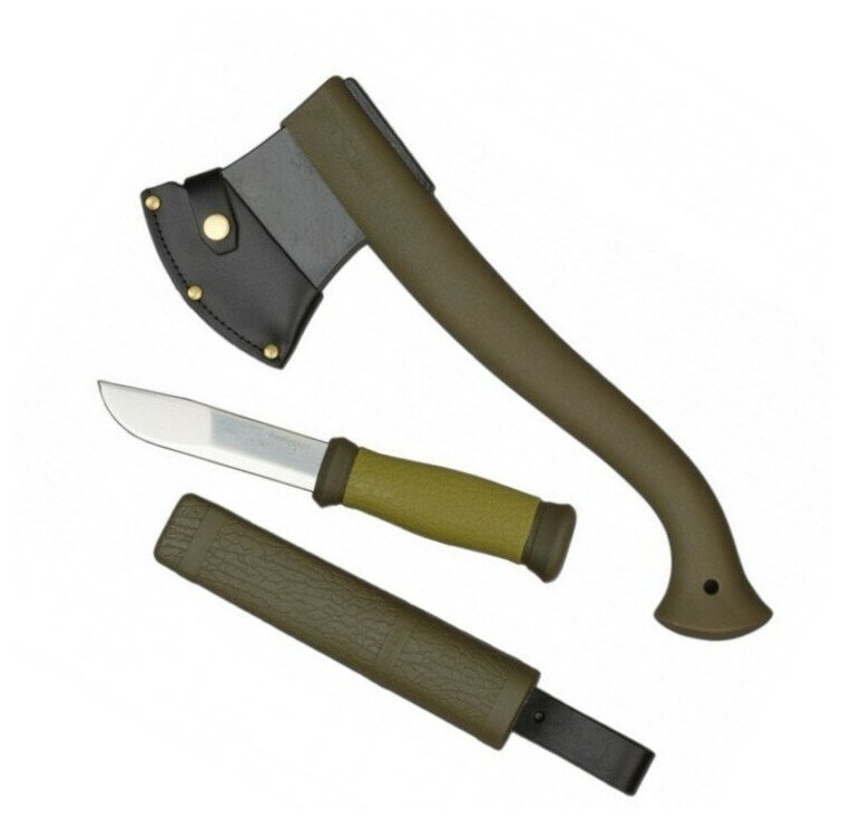 Набор MORAKNIV нож/топор Outdoor Kit MG (1-2001) компл.:1шт с топором хаки - фотография № 6