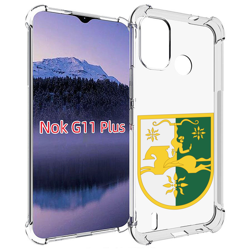 Чехол MyPads герб-абхазии для Nokia G11 Plus задняя-панель-накладка-бампер
