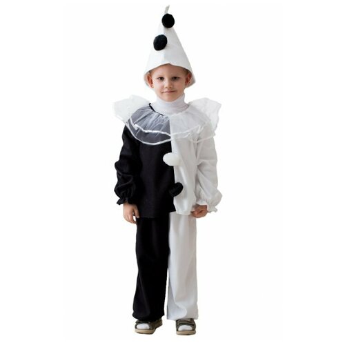 Карнавальный костюм Пьеро 3-5 лет 104-116см арт.1078 карнавальный костюм детский пьеро праздничный наряд для мальчика 3 5 лет рост 104 116 см