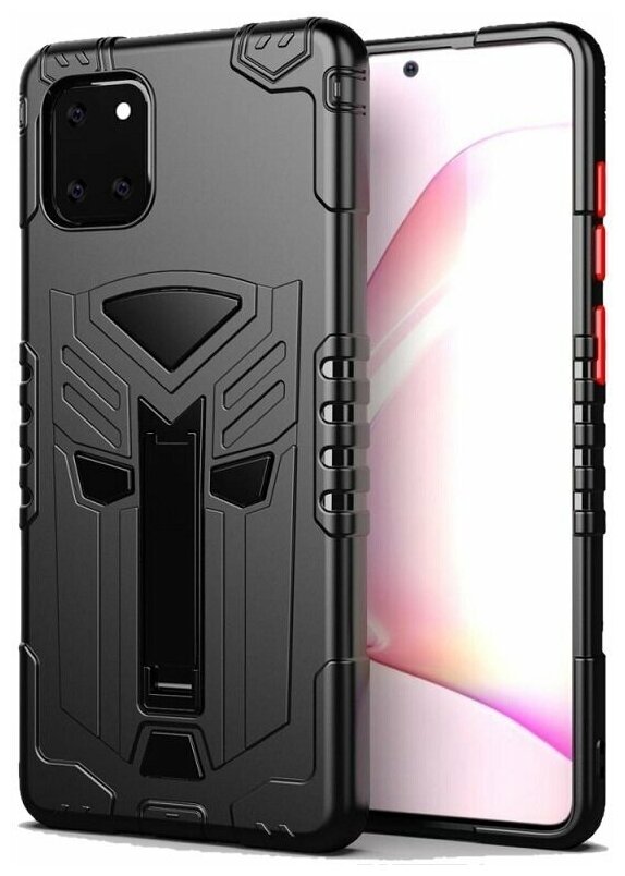 фото Защитный чехол для Samsung Galaxy Note 10 Lite, серии Dual X с магнитом и складной подставкой от Caseport