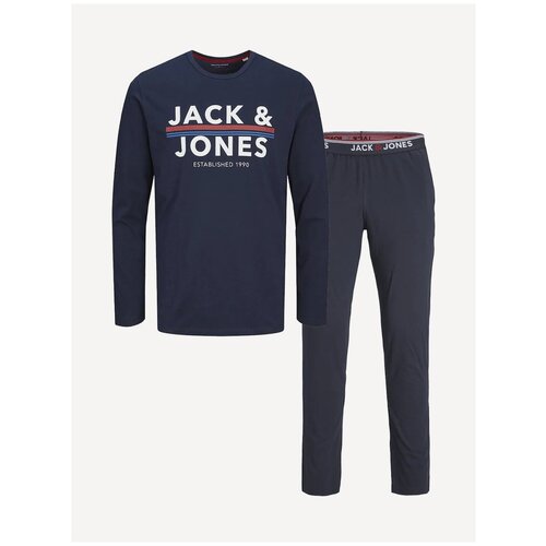 Jack  & Jones, футболка И брюки для мальчика (комплект), Цвет: темно-синий, размер: 152