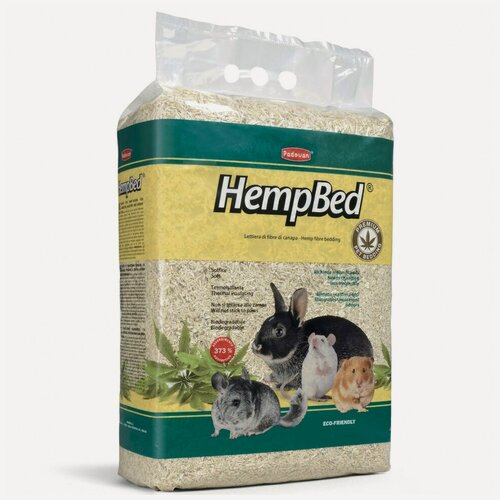 Изображение товара Padovan Hemp Bed подстилка из пенькового волокна для мелких домашних животных, кроликов, грызунов, 3кг, 30л