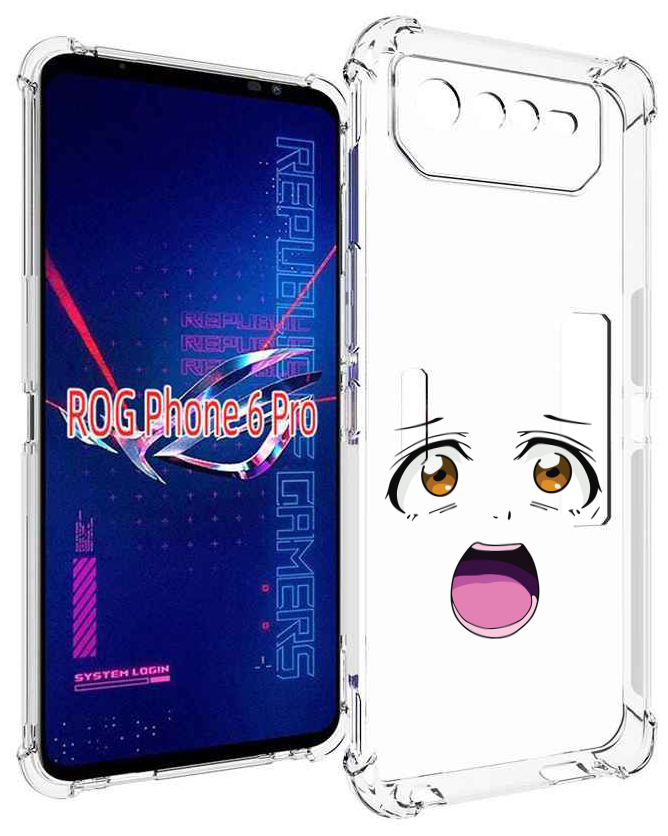 Чехол MyPads аниме лицао для Asus ROG Phone 6 Pro задняя-панель-накладка-бампер