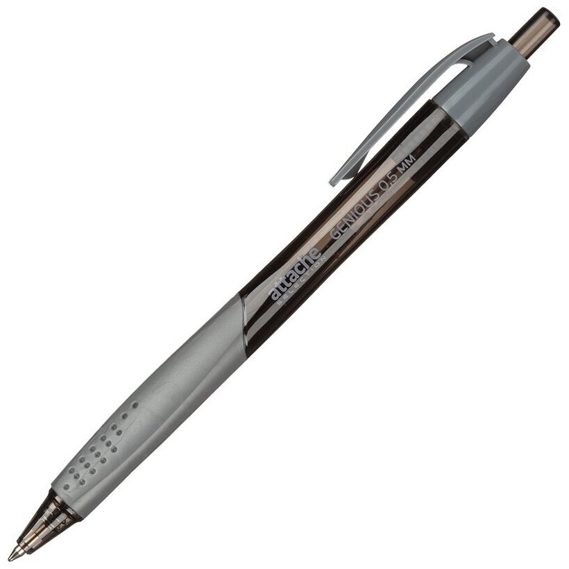 Ручка шариковая Attache Selection, Genious, автоматическая, синяя (1098085)