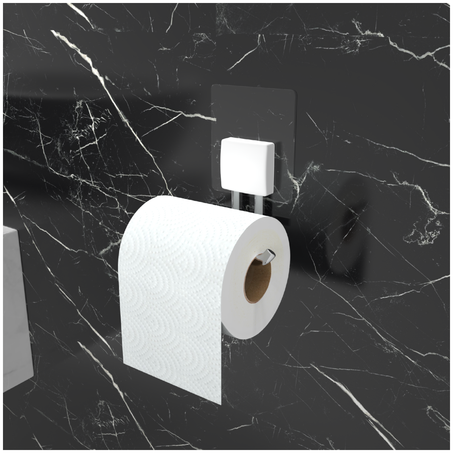 Держатель для туалетной бумаги на силиконовом креплении / Бамагадержатель