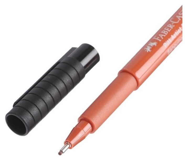 Капиллярные ручки Faber-Castell PITT® ARTIST PEN кровово-красный 4 шт. - фото №9