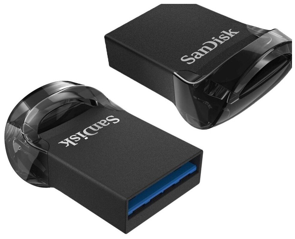 Флешка USB 128Gb SanDisk Ultra Fit SDCZ430-128G-G46 черный - фото №8