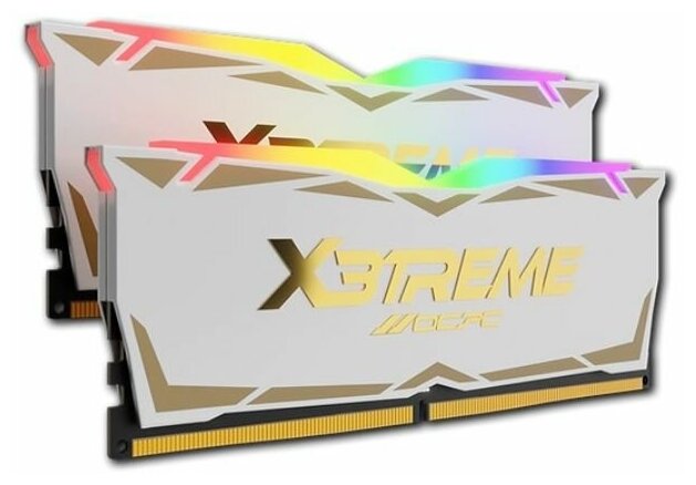 Модуль памяти DDR 4 DIMM 32Gb (16Gbx2), 3600Mhz, OCPC X3 RGB MMX3A2K32GD436C18WL, RGB, CL18, WHITE LABEL