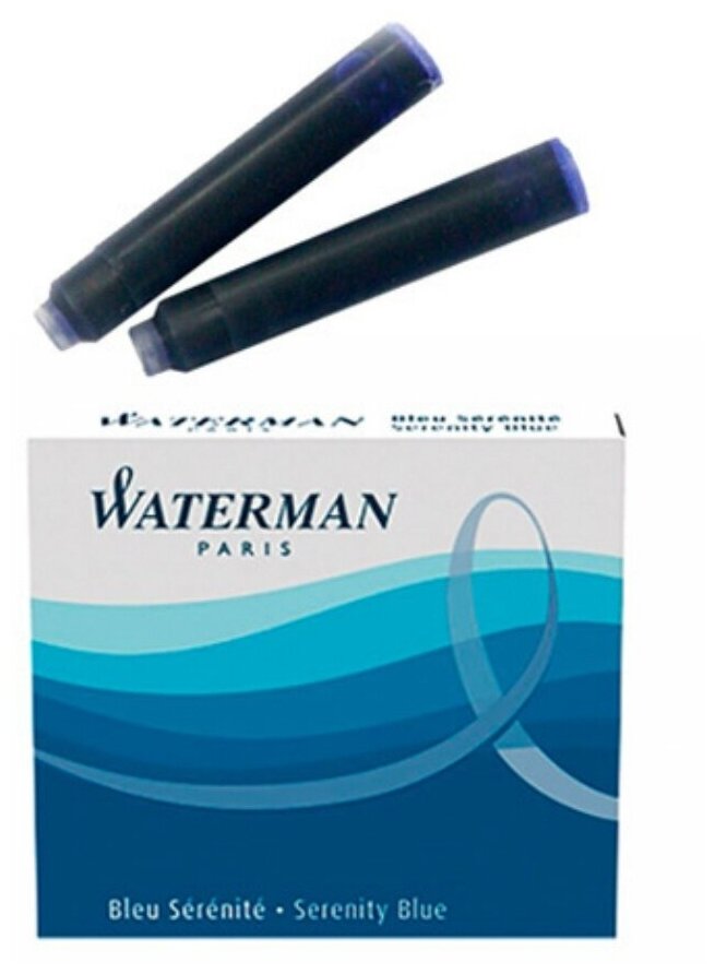 Картридж Waterman International 52011 (S0110940) черный чернила для ручек перьевых (6шт) - фото №3