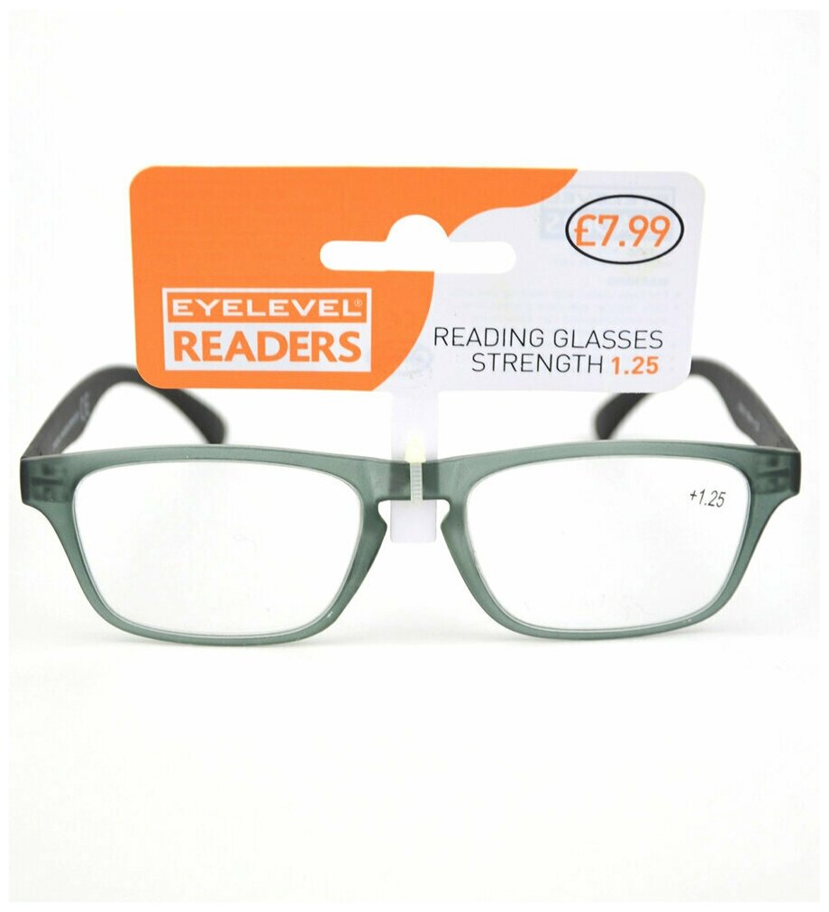 Готовые очки для чтения EYELEVEL OPERA GREY Readers +125