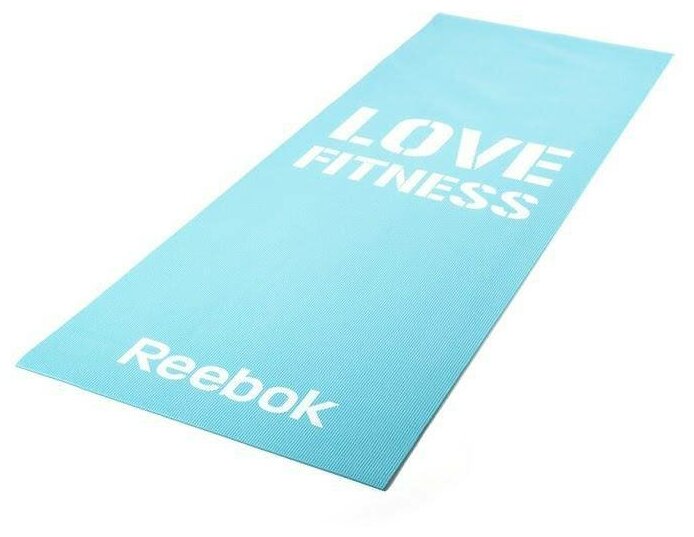 Фитнес-мат тонкий (голубой) Reebok Love RAMT-11024BLL