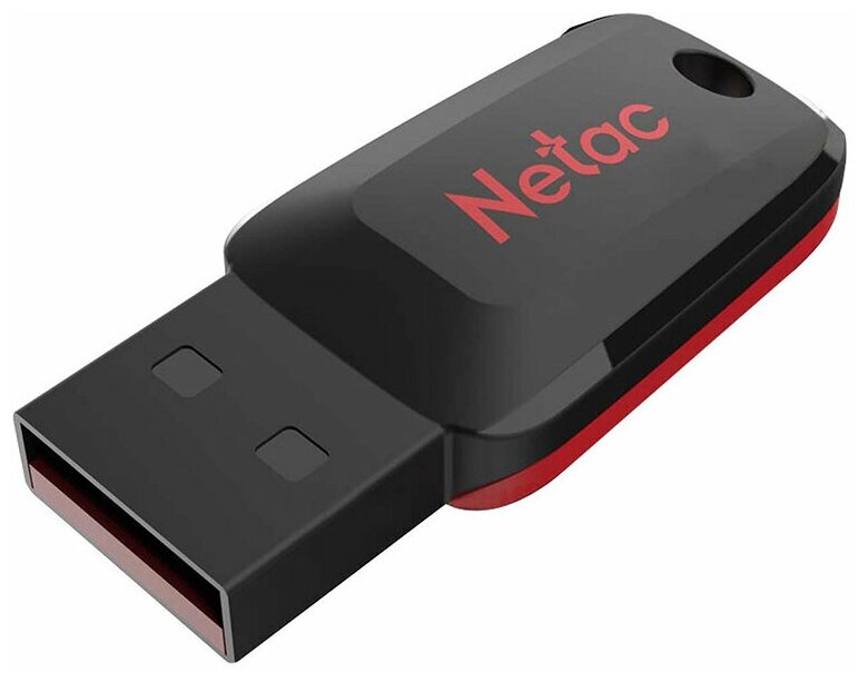 USB Flash Drive Netac U197 16 ГБ, черный/красный