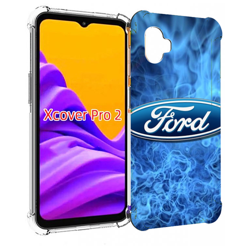 Чехол MyPads ford-форд-22 м для Samsung Galaxy Xcover Pro 2 задняя-панель-накладка-бампер