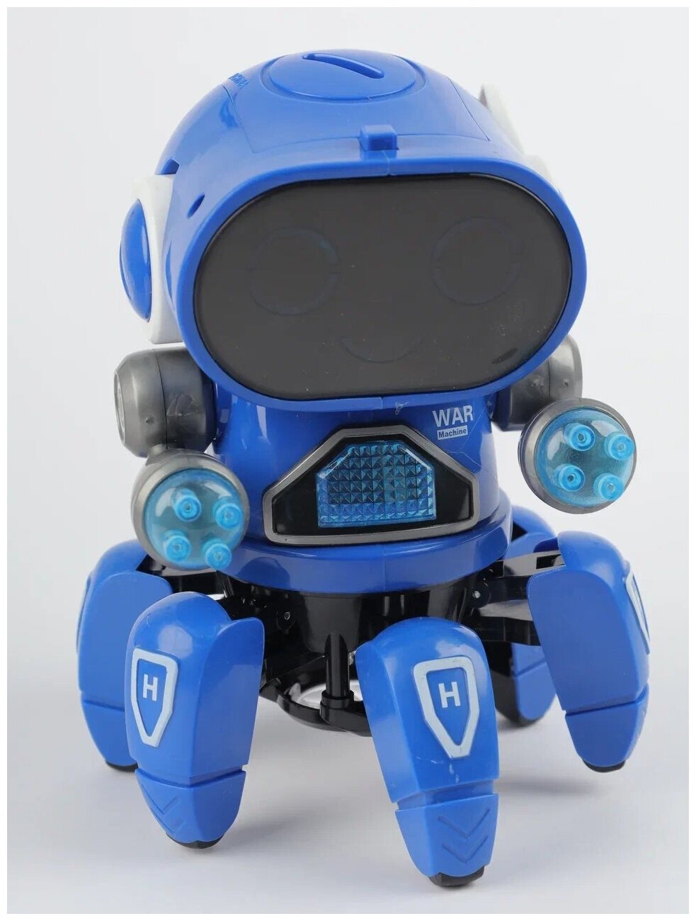 Танцующий робот Pioner bot на лапках паука. Детская интерактивная игрушка, со светом и звуком