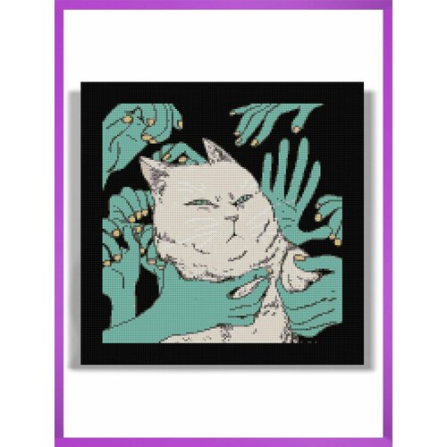 Алмазная мозаика на подрамнике - вышивка Dont touch me 40 х 40 см