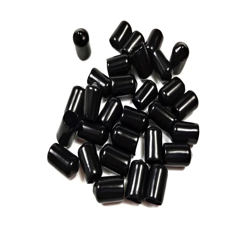 Красный и черный цвет ID25mm to ID90mm Колпачок из ПВХ Заглушка из ПВХ Пластиковая крышка Кабельная изоляционная крышка Крышка с резьбой ПВХ Водонепроницаемая крышка Black Color ID75mm Quantity 200PCS