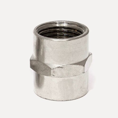 Изображение товара Резьбовой переходник футорка F-1/2F-1/2F - Универсальный для жидкости и воздуха, Арт. 7693