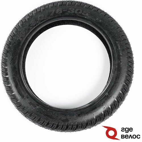 Покрышка бескамерная ГдеВелос 16x3.0 для электровелосипеда 