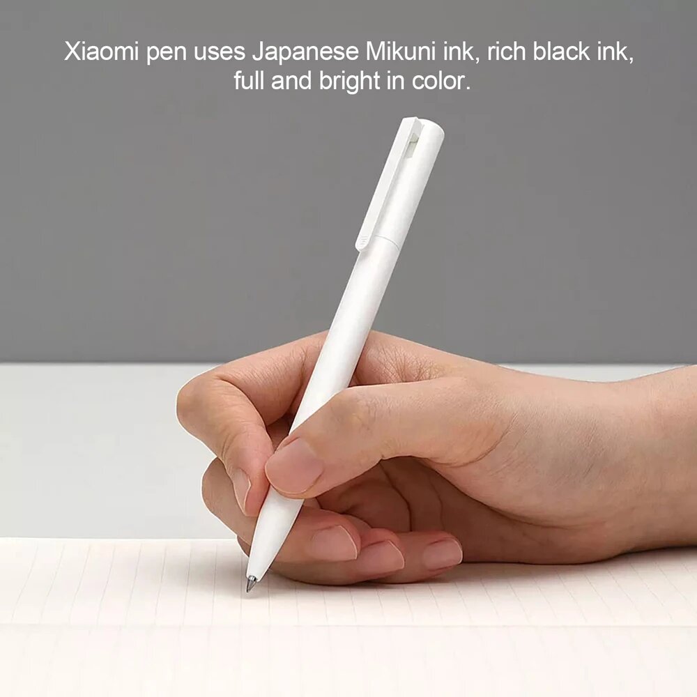 Сравнение качества письма Xiaomi Pen Mi и обычной ручки