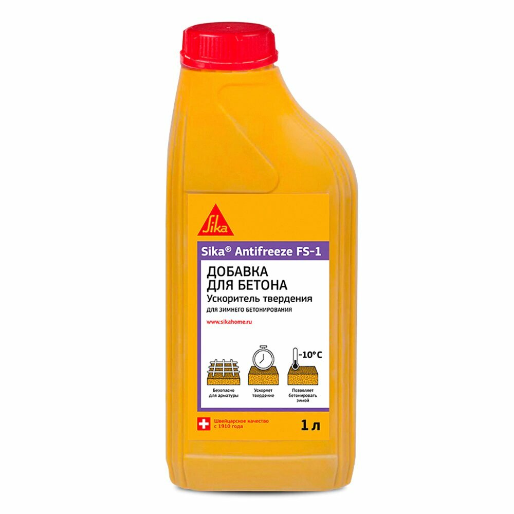 Противоморозная добавка для растворов Sika Antifreeze FS-1 до -10 гр. С 1 л