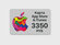 Подарочная карта Apple App Store 3350 руб для покупки iCloud, iTu...