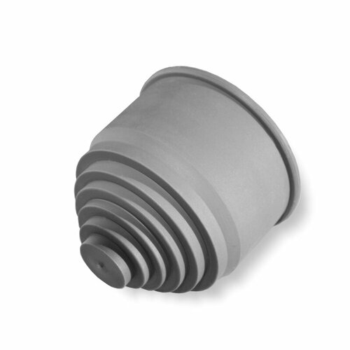 Концевая заглушка Weyer WQE-AD31.5G, ТРЕ, цвет серый, защита для гофрированных труб, IP66