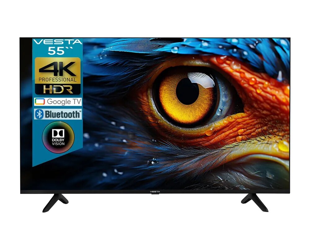Телевизор Vesta V55MU8500, диагональ 55", разрешение 4K, HDR