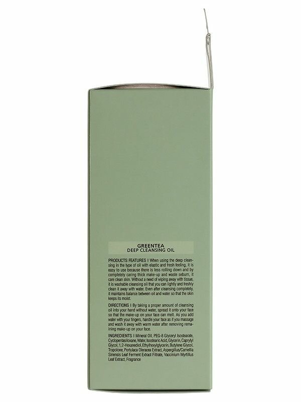 Изображение Масло для лица WELCOS "Green Tea" глубоко очищающее, 170 мл