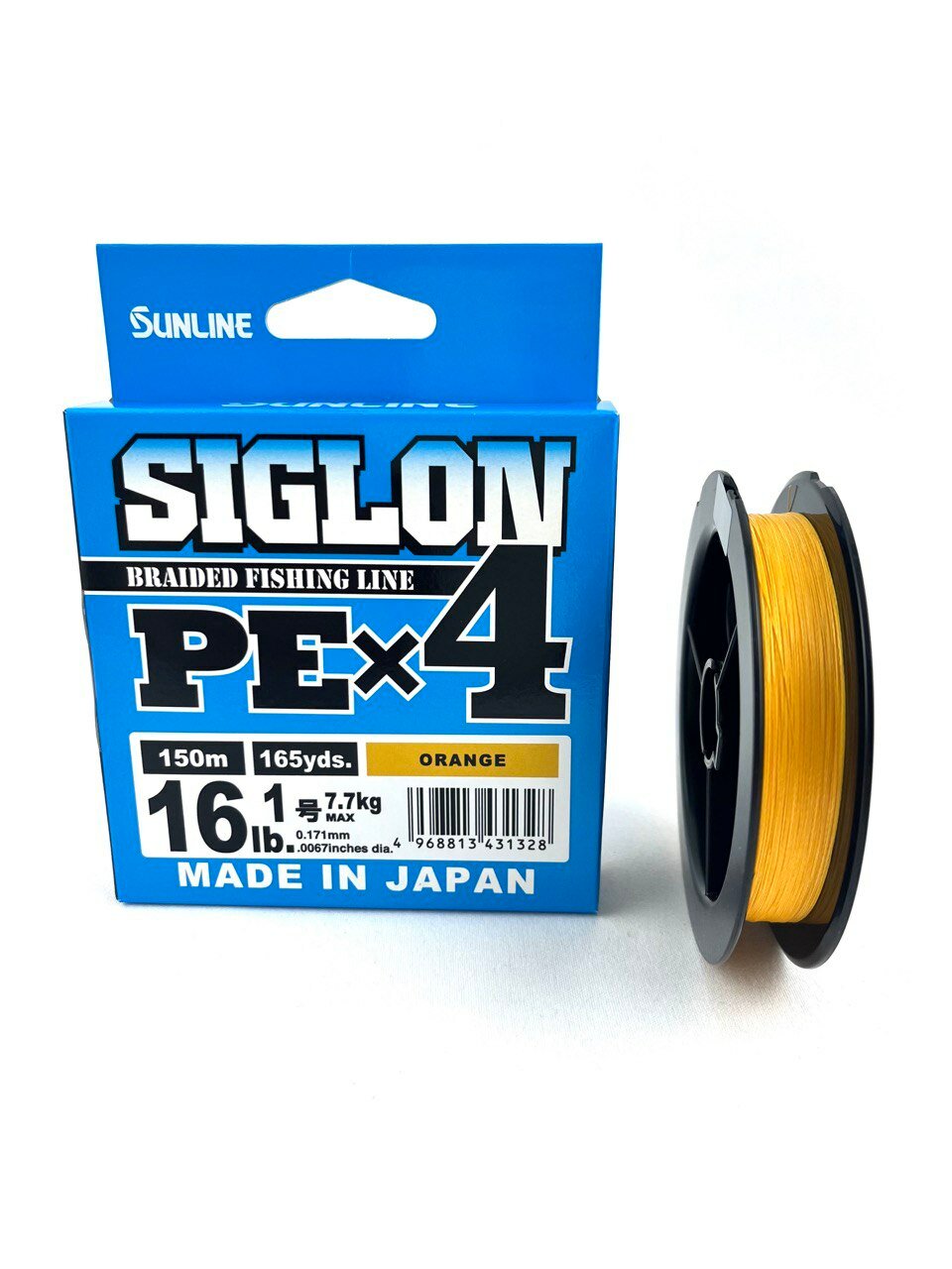 Шнур Sunline #1.0/16LB (Orange) SIGLON PE×4 150M плетеный Япония оригинал