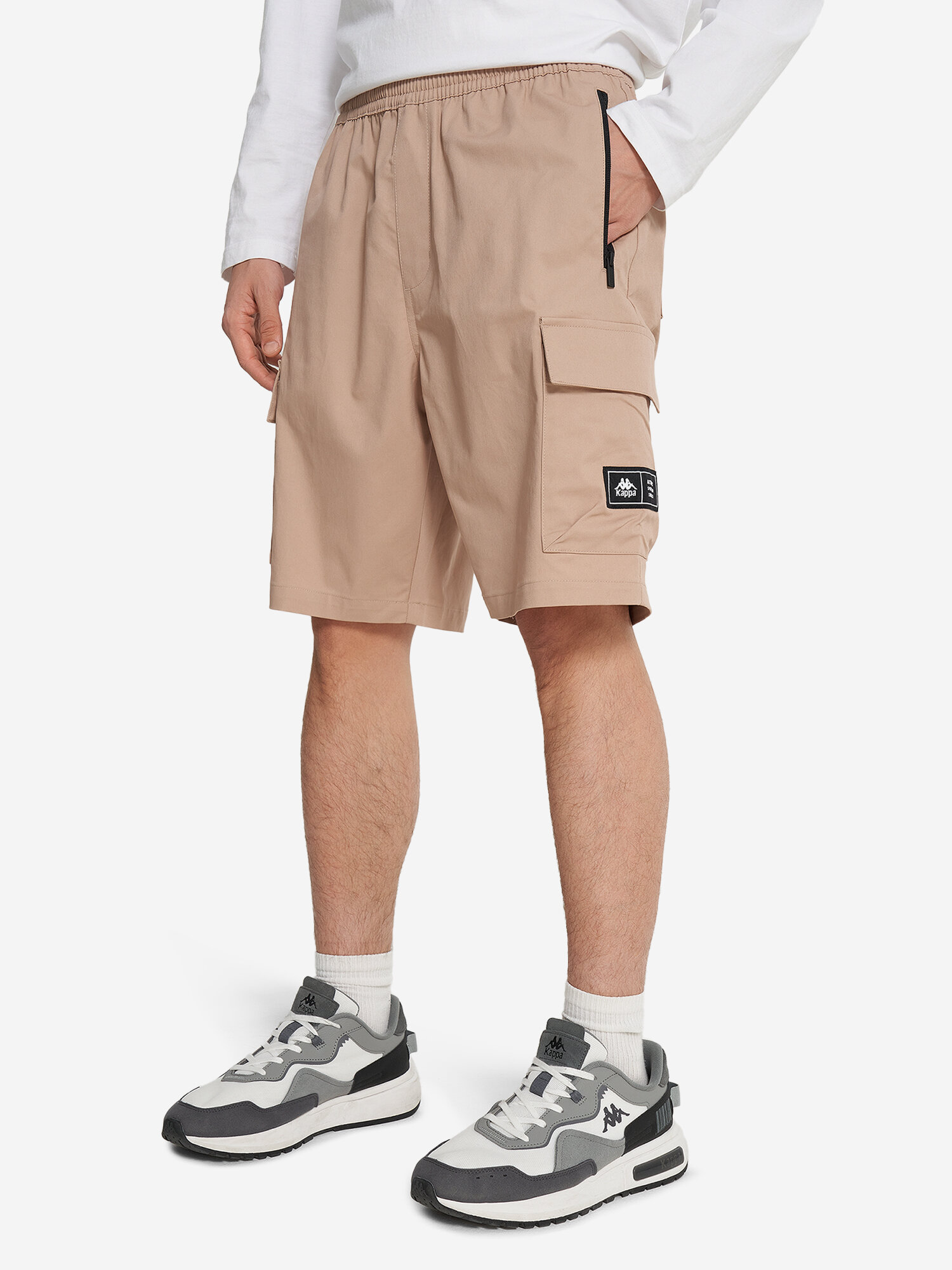 Шорты Kappa Authentic Men's Cargo Shorts, размер 44/46, бежевый — фото 1