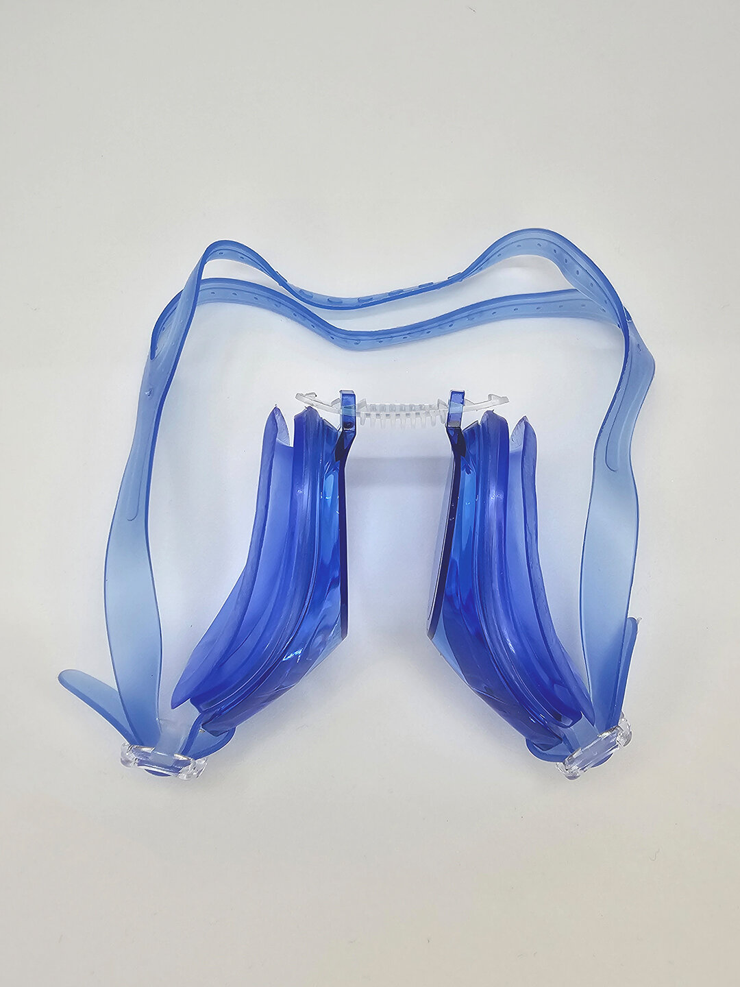 Очки для плавания, антифог покрытие, регулируемый ремешок и регулируемая переносица. Цвет синий — фото 1