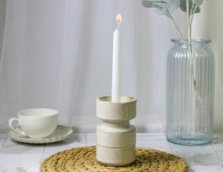 Керамический подсвечник песчаный ноктюрн, 13 см, Kaemingk 650184